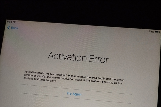 iPad Activation Errors